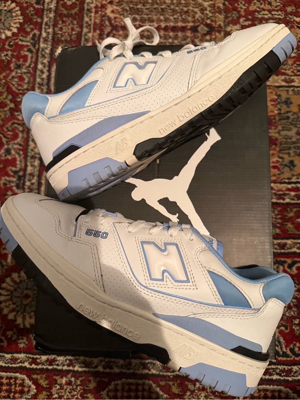 New Balance 550 UNC White University Blue Men's Sneakers